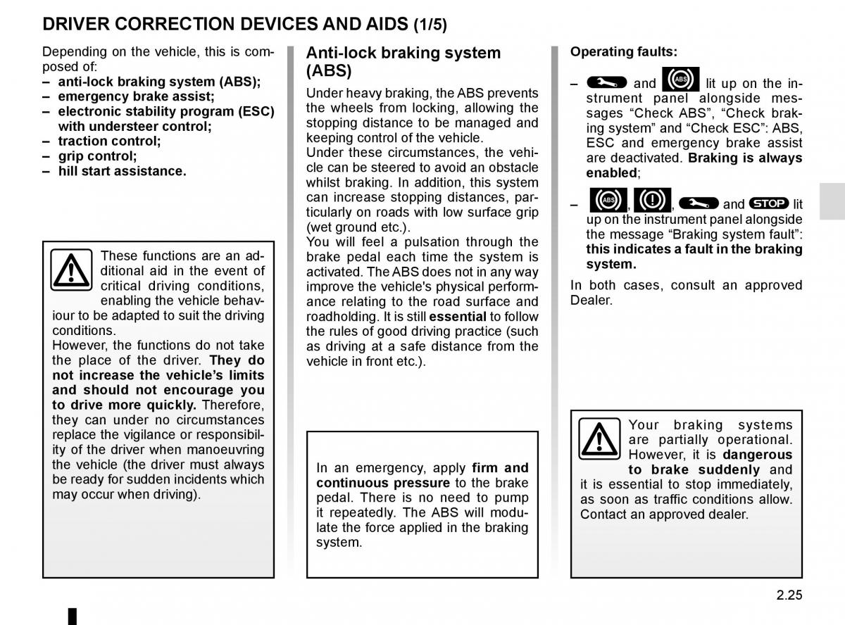 Renault Scenic III 3 owners manual / page 117