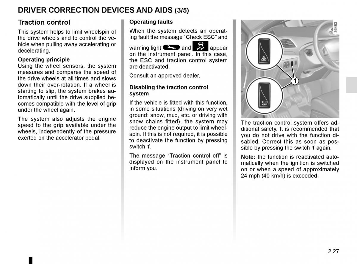 Renault Scenic III 3 owners manual / page 119