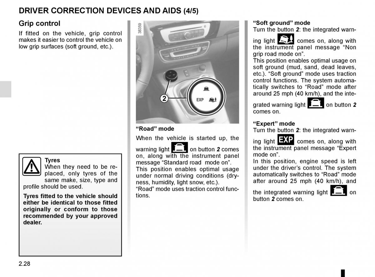 Renault Scenic III 3 owners manual / page 120