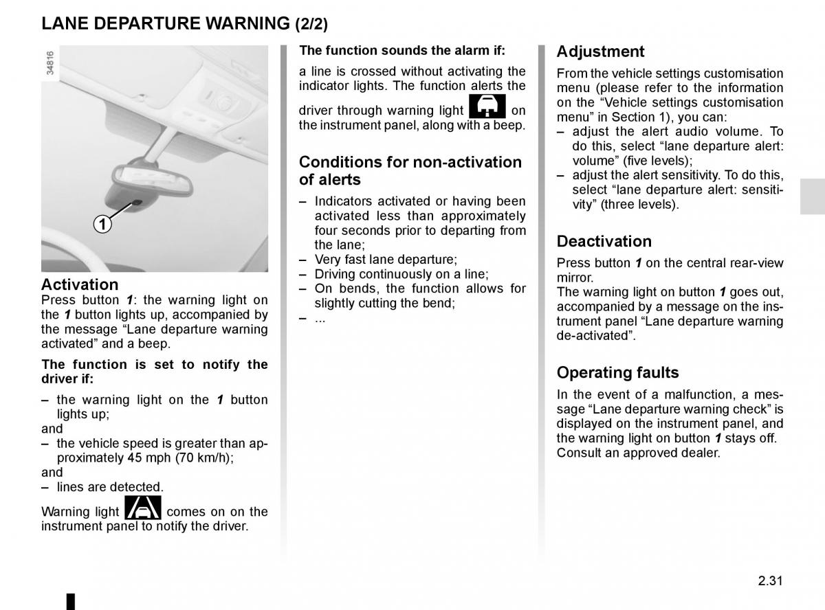 Renault Scenic III 3 owners manual / page 123