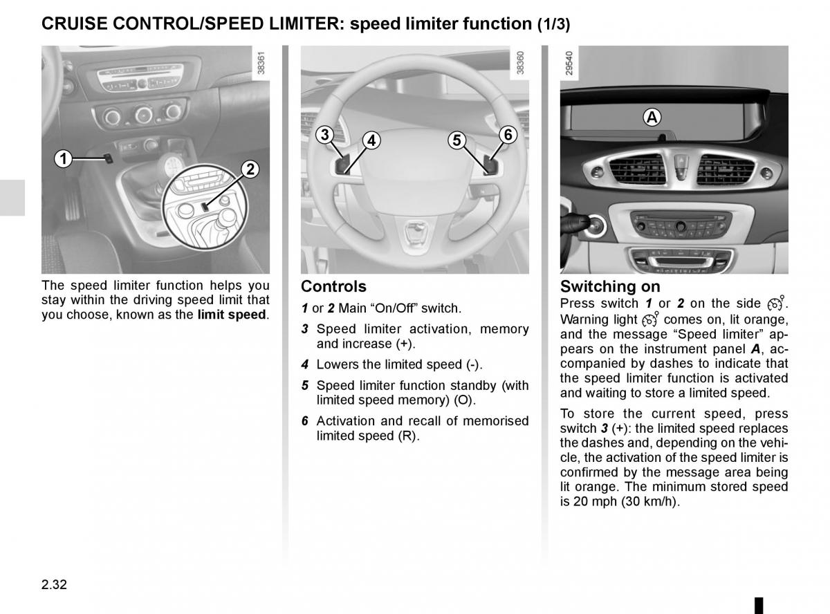 Renault Scenic III 3 owners manual / page 124