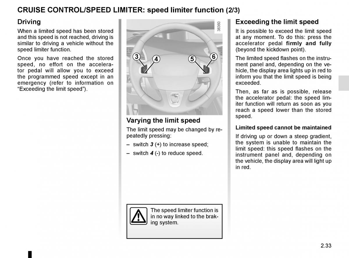 Renault Scenic III 3 owners manual / page 125