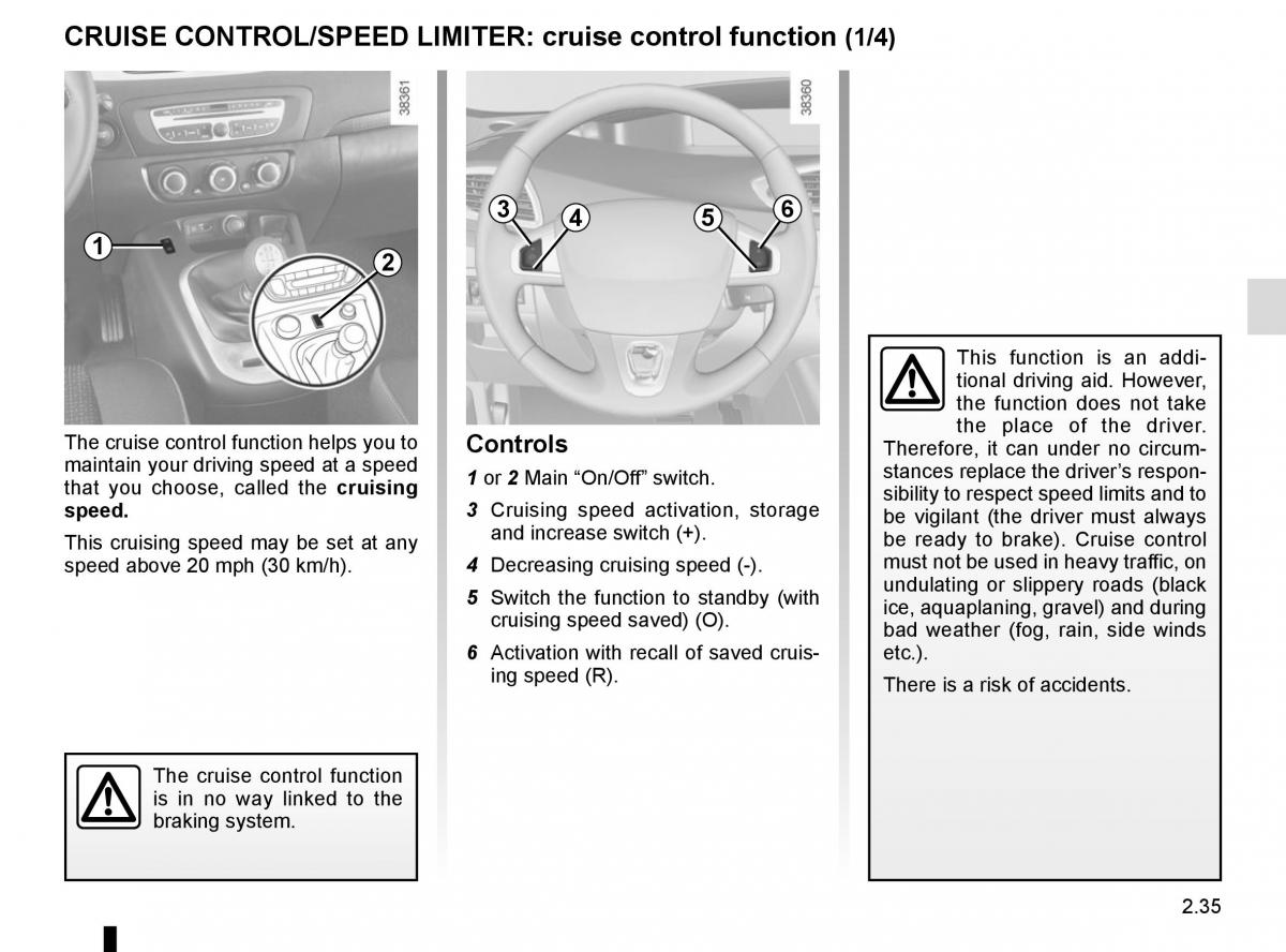 Renault Scenic III 3 owners manual / page 127