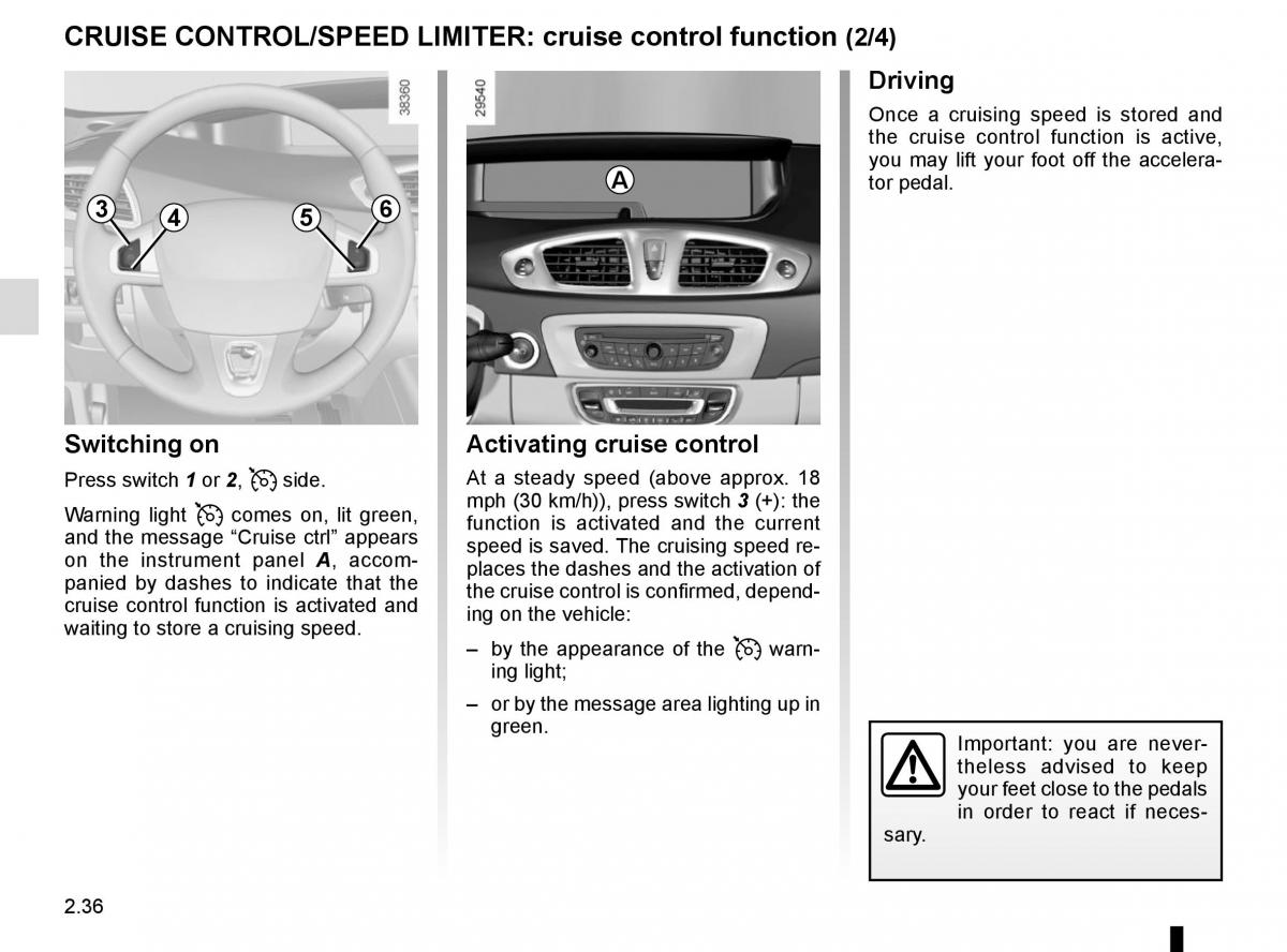 Renault Scenic III 3 owners manual / page 128