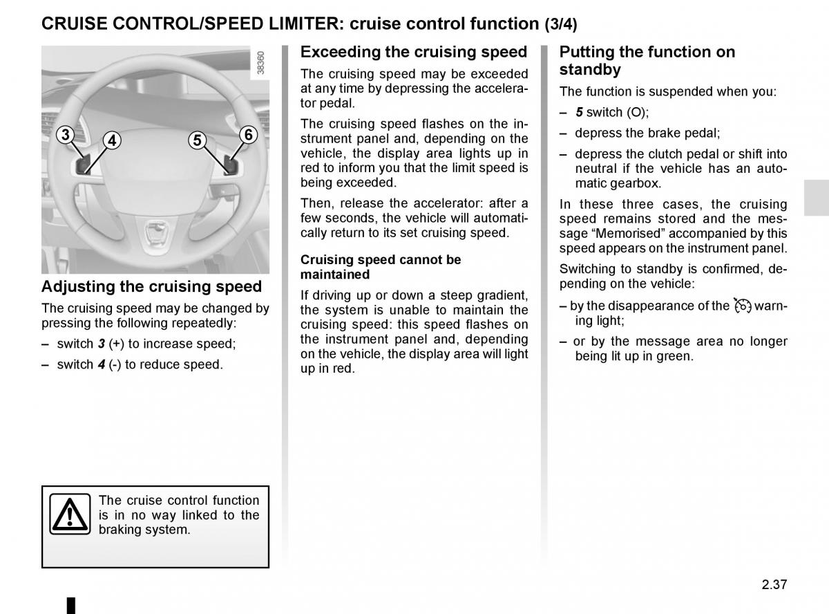 Renault Scenic III 3 owners manual / page 129