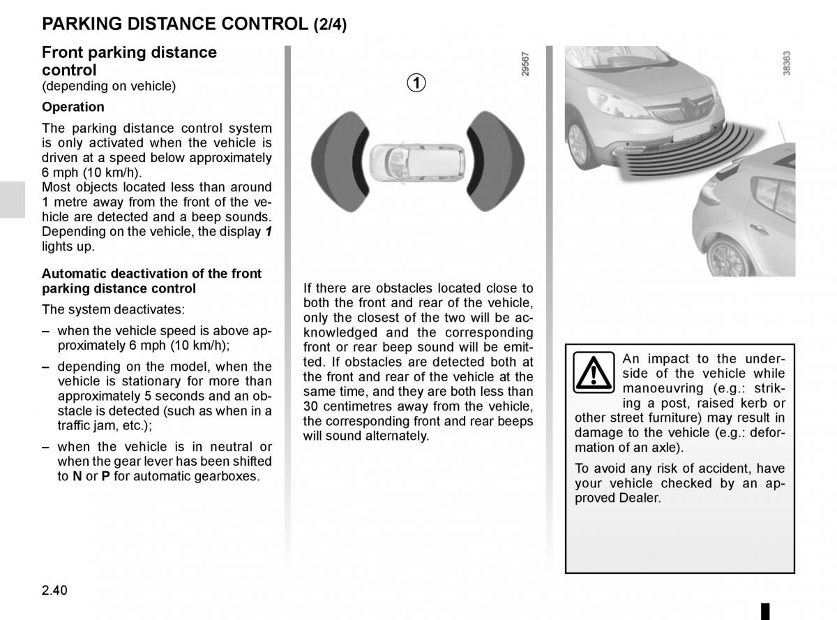 Renault Scenic III 3 owners manual / page 132