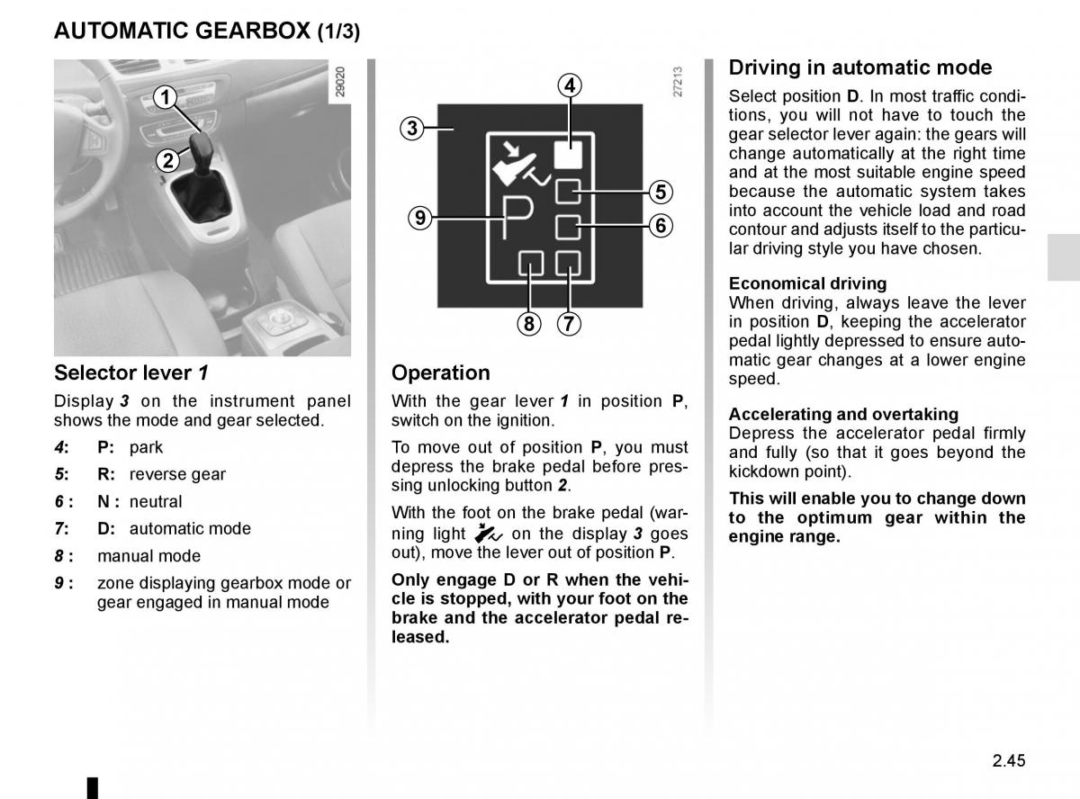 Renault Scenic III 3 owners manual / page 137