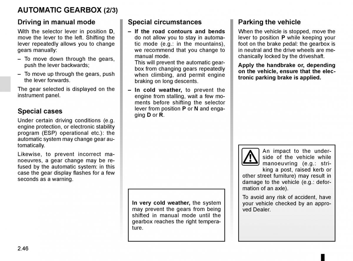 Renault Scenic III 3 owners manual / page 138