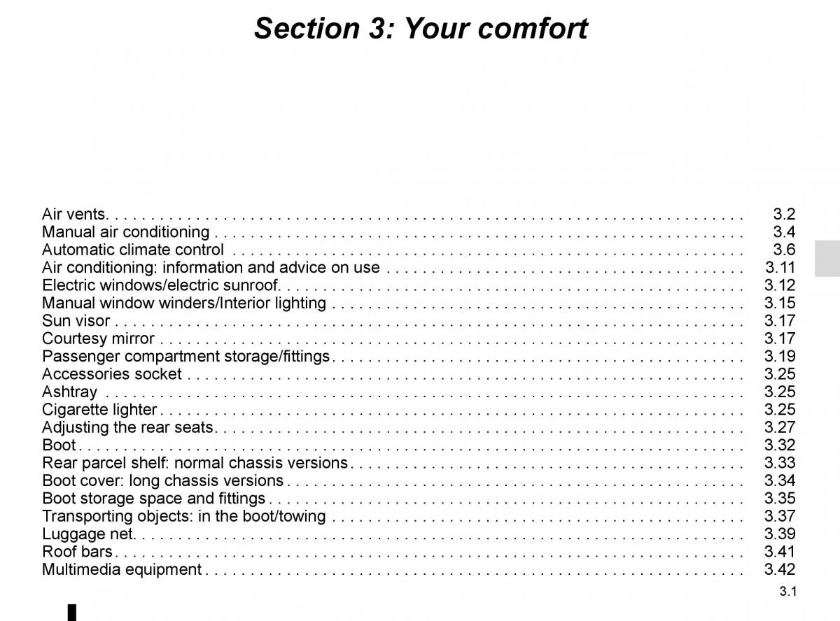 Renault Scenic III 3 owners manual / page 141