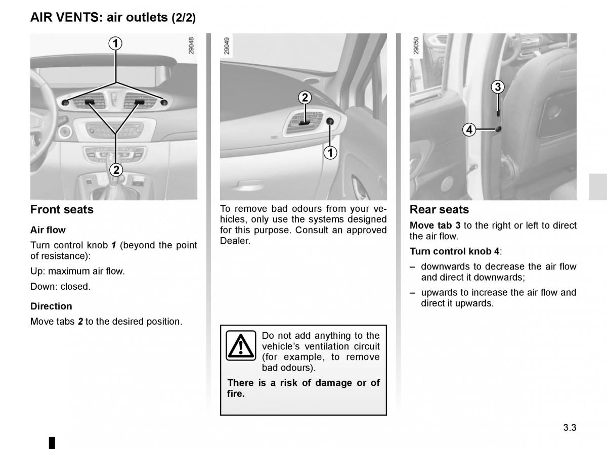 Renault Scenic III 3 owners manual / page 143