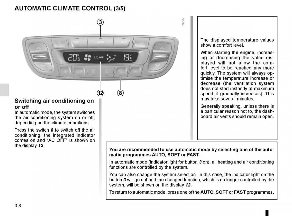 Renault Scenic III 3 owners manual / page 148