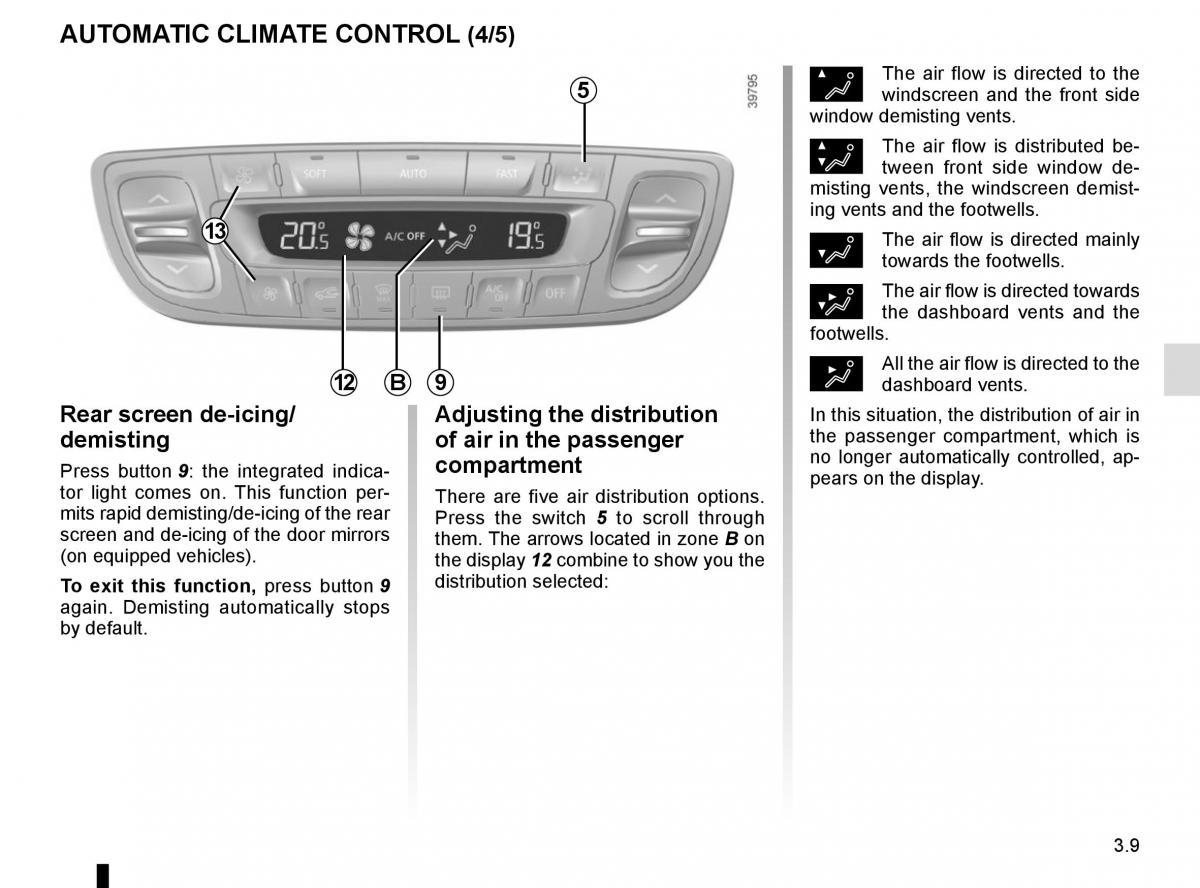 Renault Scenic III 3 owners manual / page 149