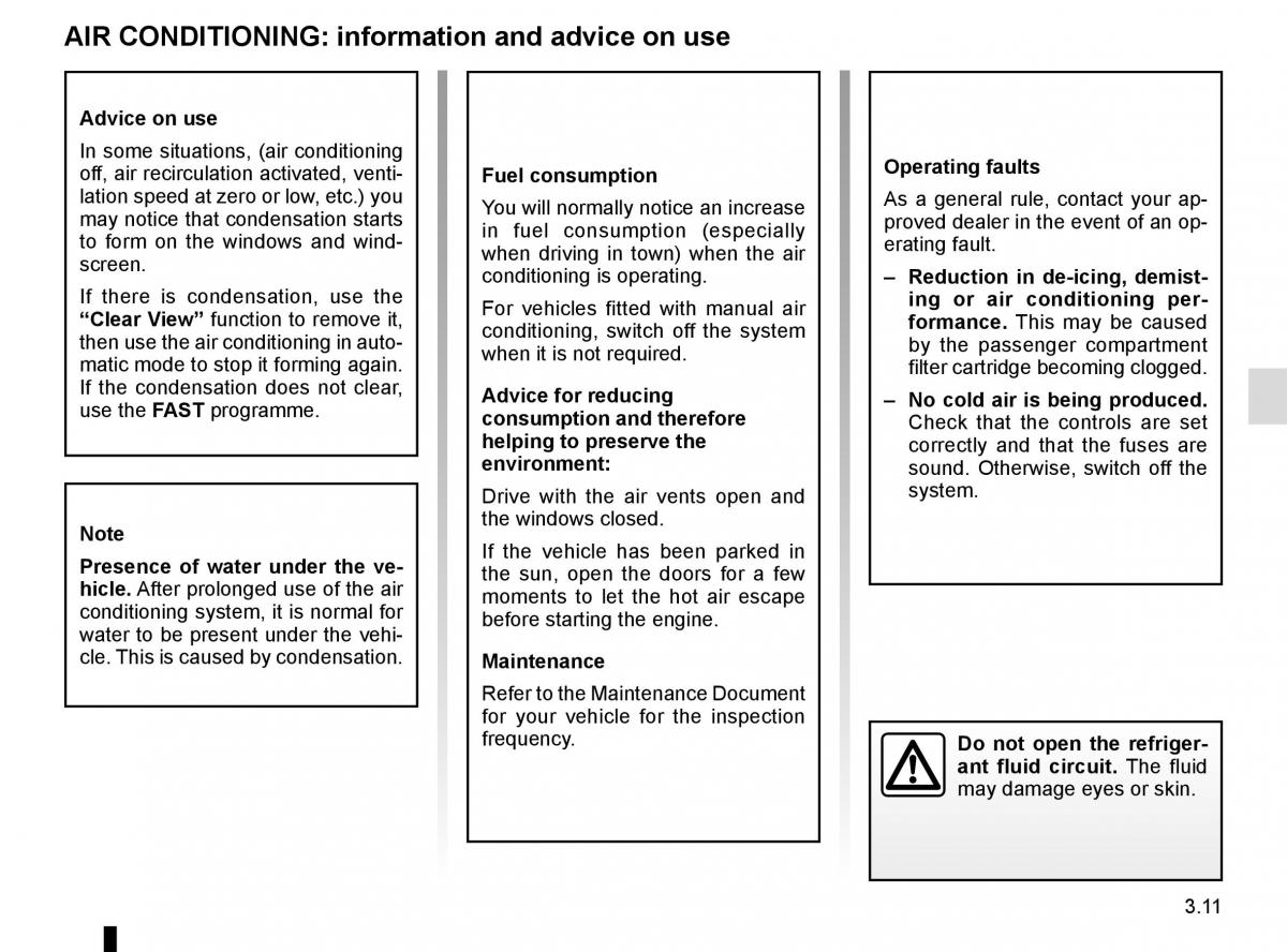 Renault Scenic III 3 owners manual / page 151