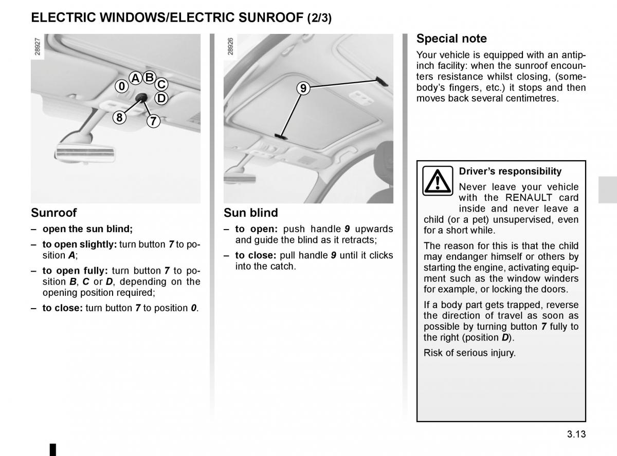 Renault Scenic III 3 owners manual / page 153