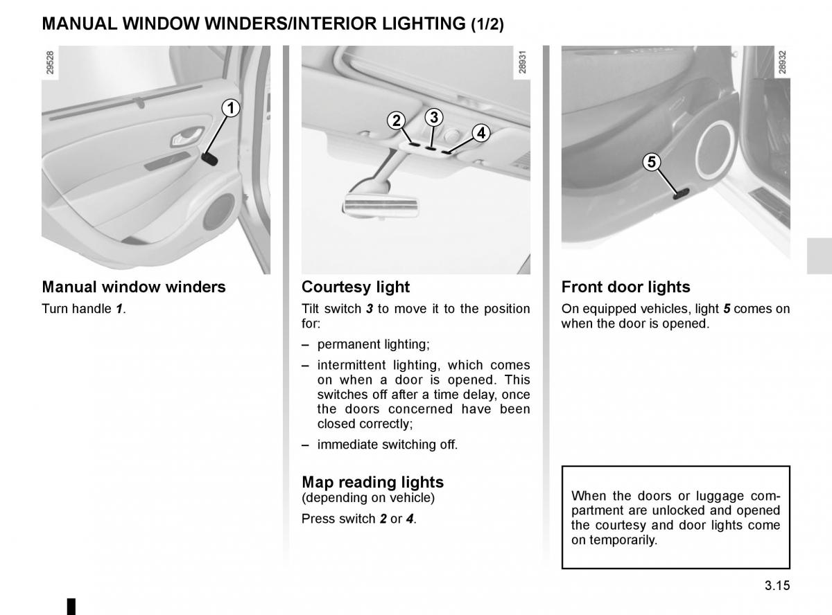 Renault Scenic III 3 owners manual / page 155