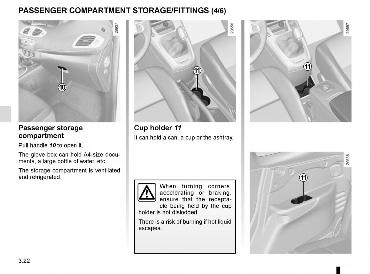 Renault Scenic III 3 owners manual / page 162