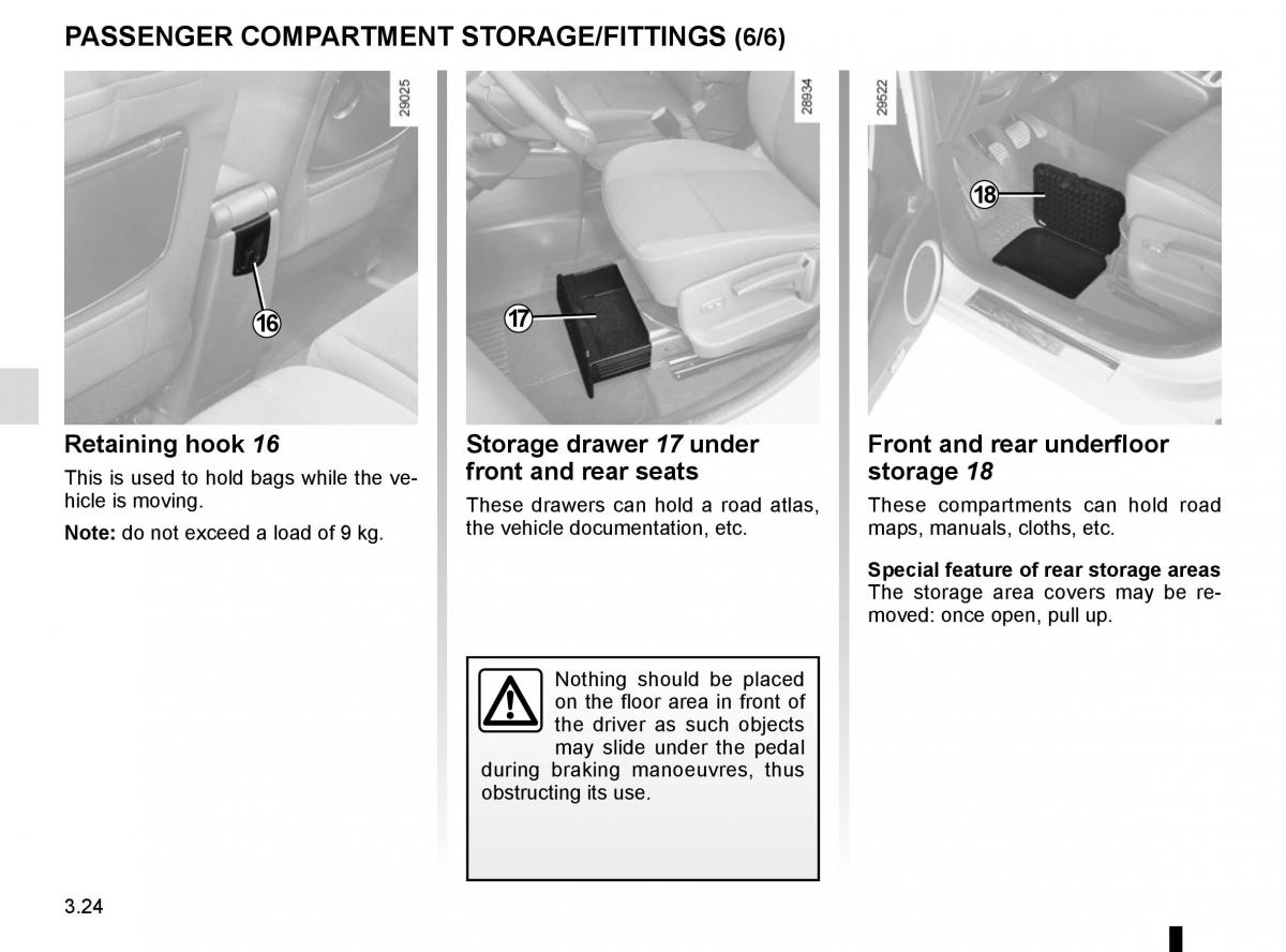 Renault Scenic III 3 owners manual / page 164