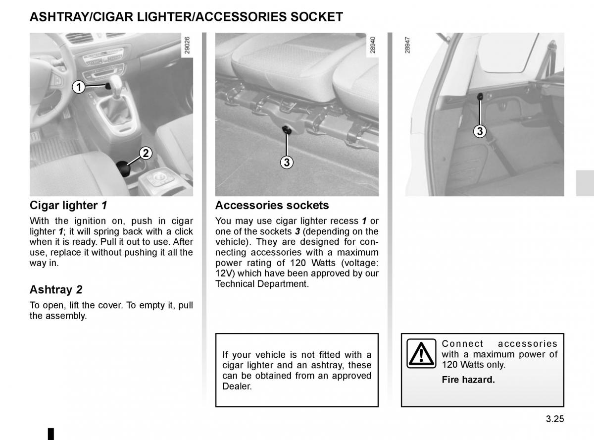 Renault Scenic III 3 owners manual / page 165