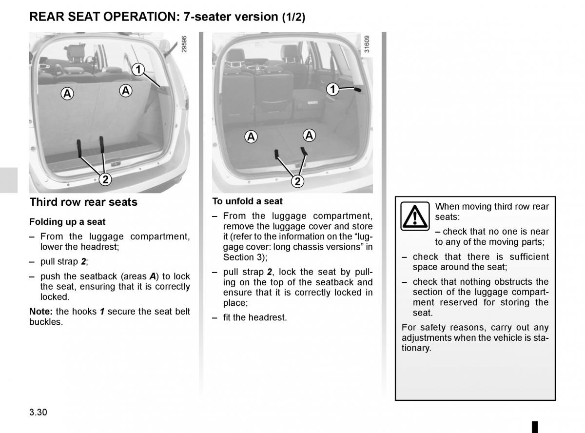 Renault Scenic III 3 owners manual / page 170