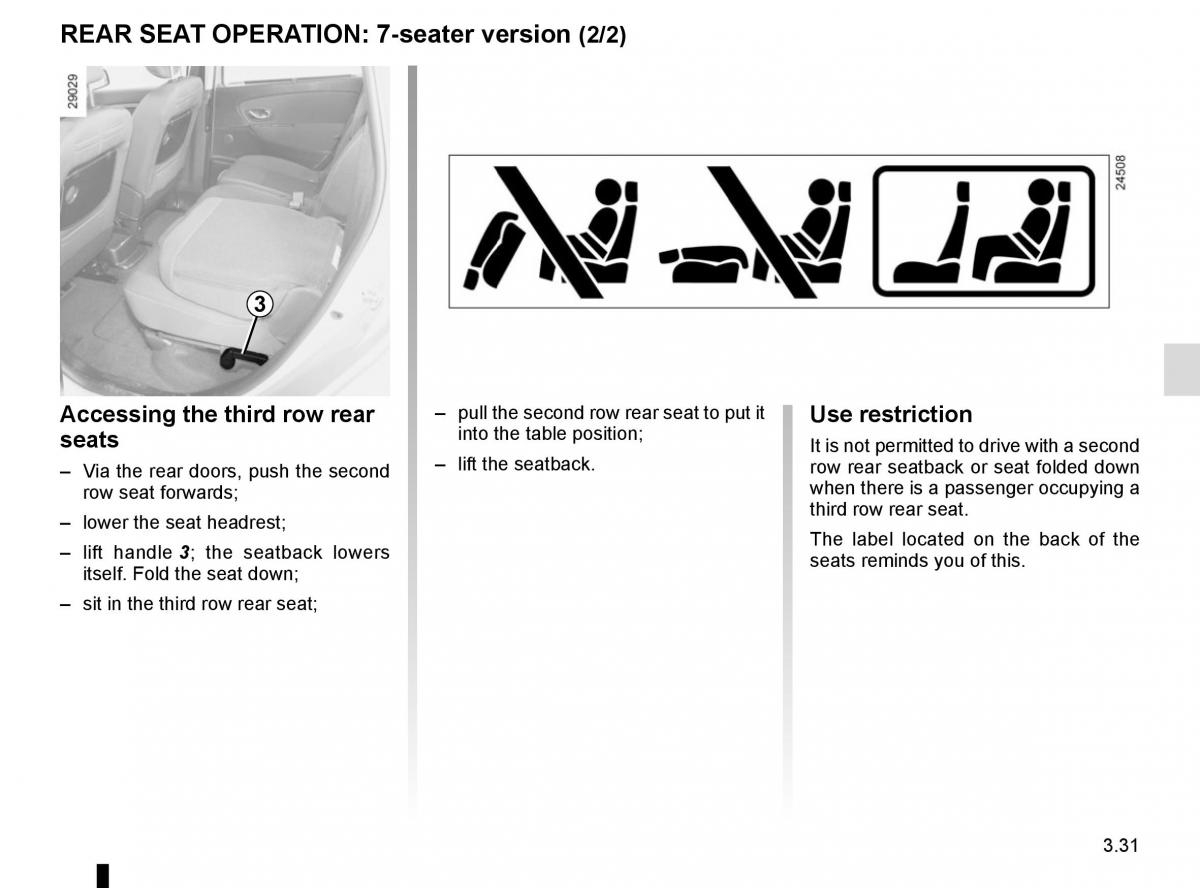 Renault Scenic III 3 owners manual / page 171