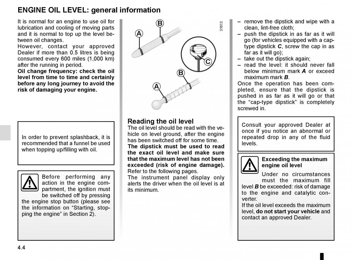 Renault Scenic III 3 owners manual / page 186