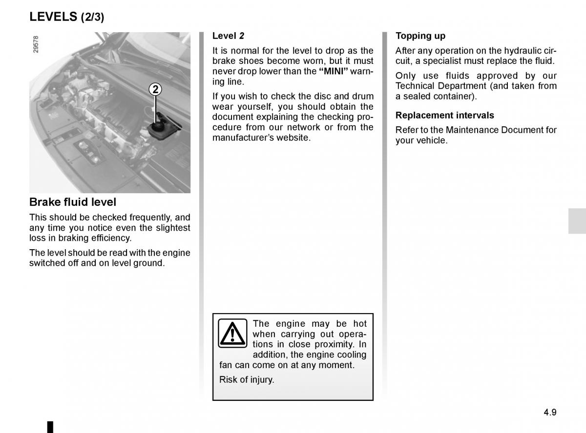 Renault Scenic III 3 owners manual / page 191