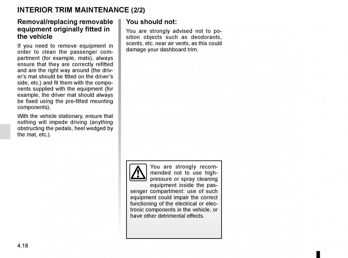 Renault Scenic III 3 owners manual / page 200