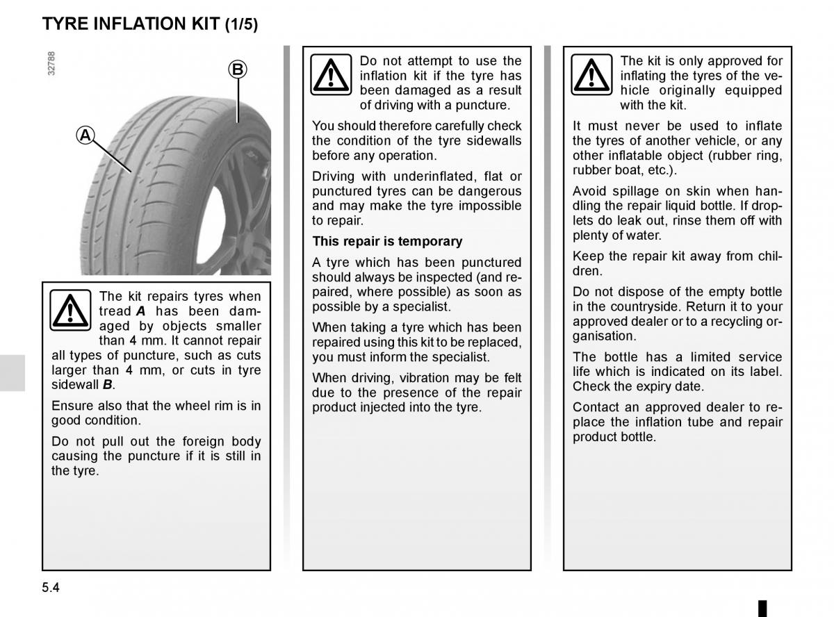 Renault Scenic III 3 owners manual / page 204