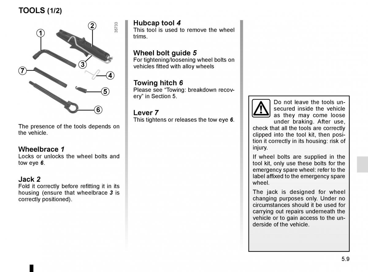 Renault Scenic III 3 owners manual / page 209