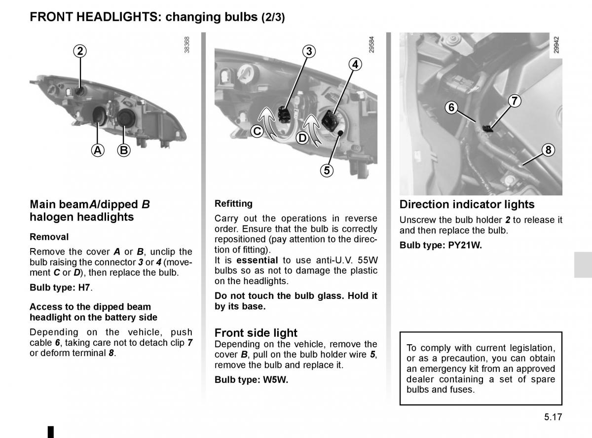 Renault Scenic III 3 owners manual / page 217