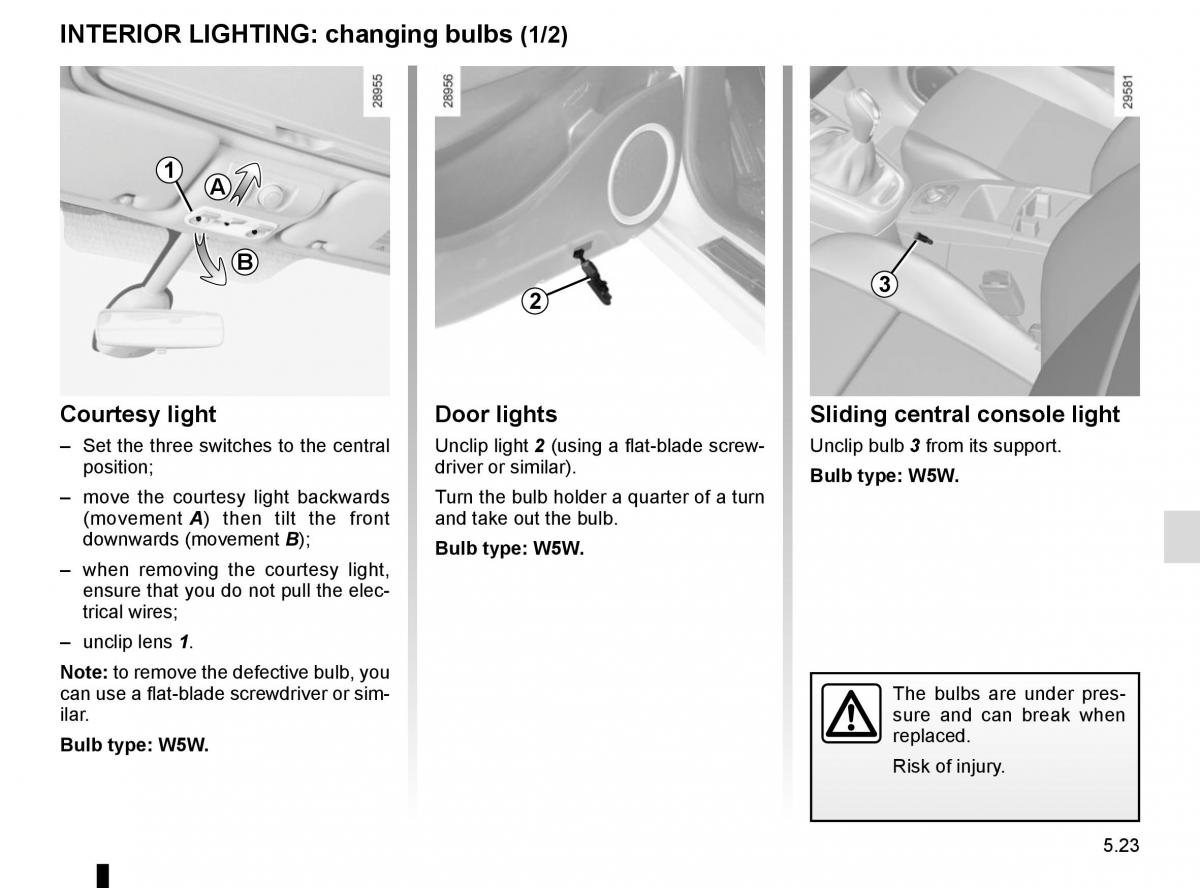 Renault Scenic III 3 owners manual / page 223