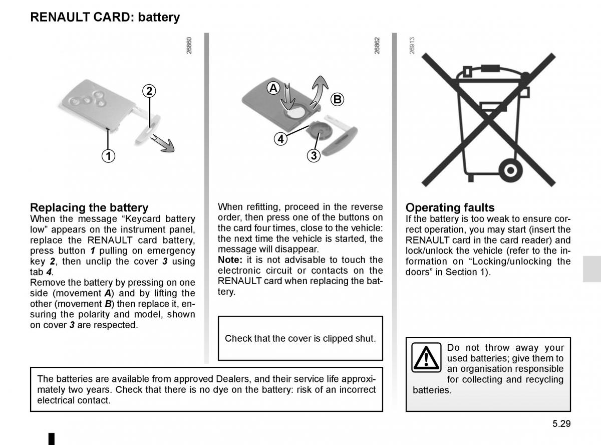 Renault Scenic III 3 owners manual / page 229