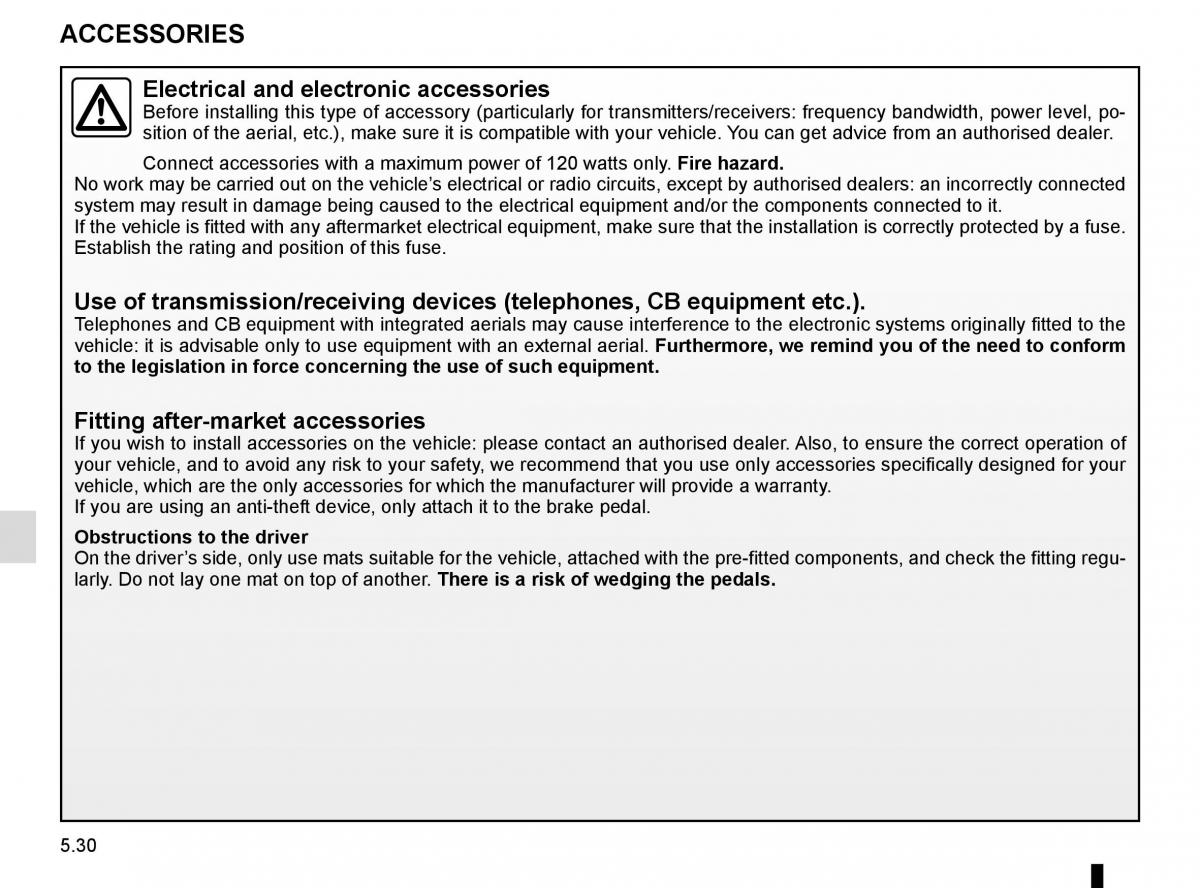 Renault Scenic III 3 owners manual / page 230