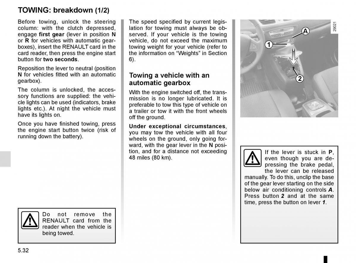 Renault Scenic III 3 owners manual / page 232