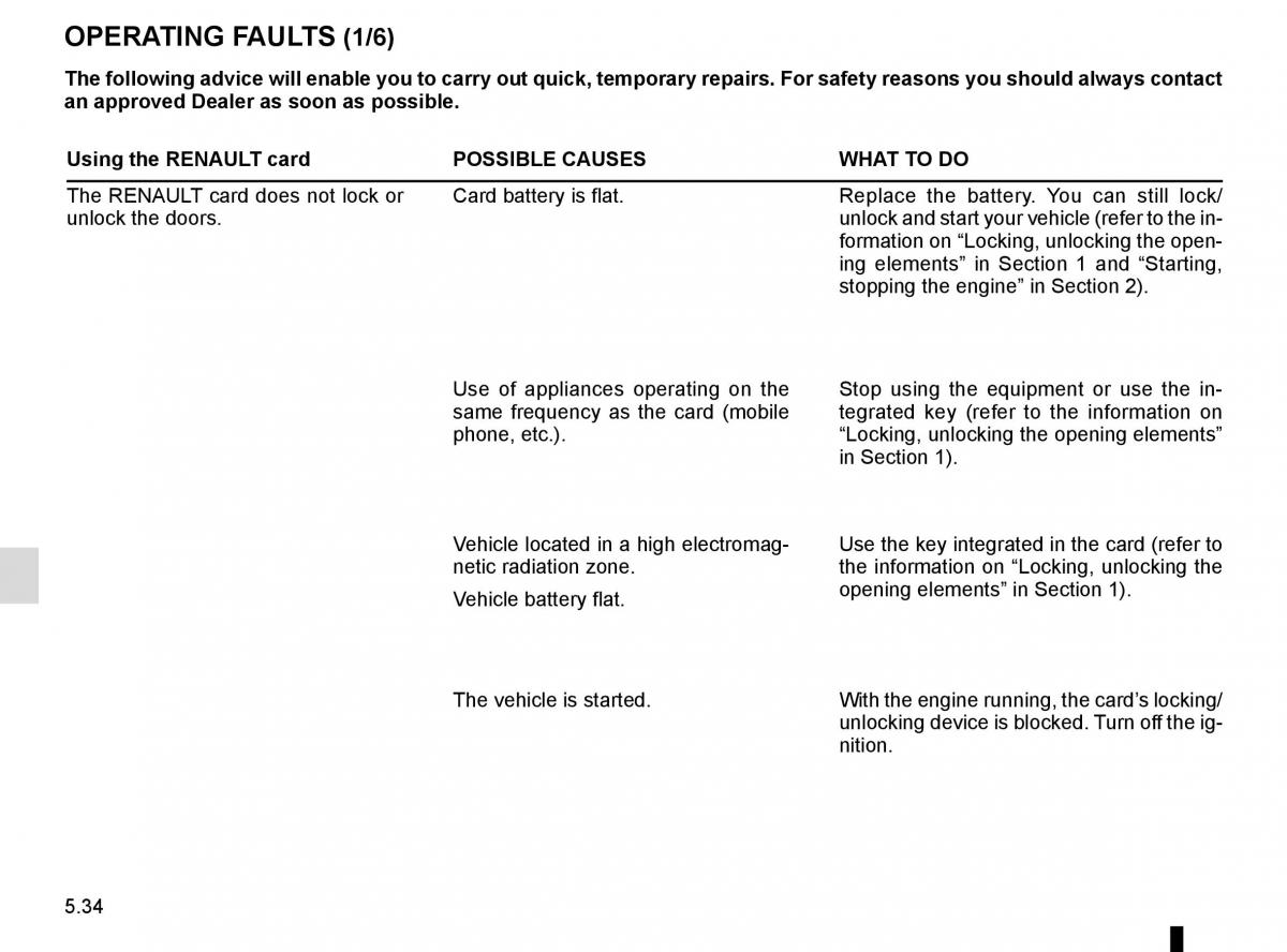 Renault Scenic III 3 owners manual / page 234