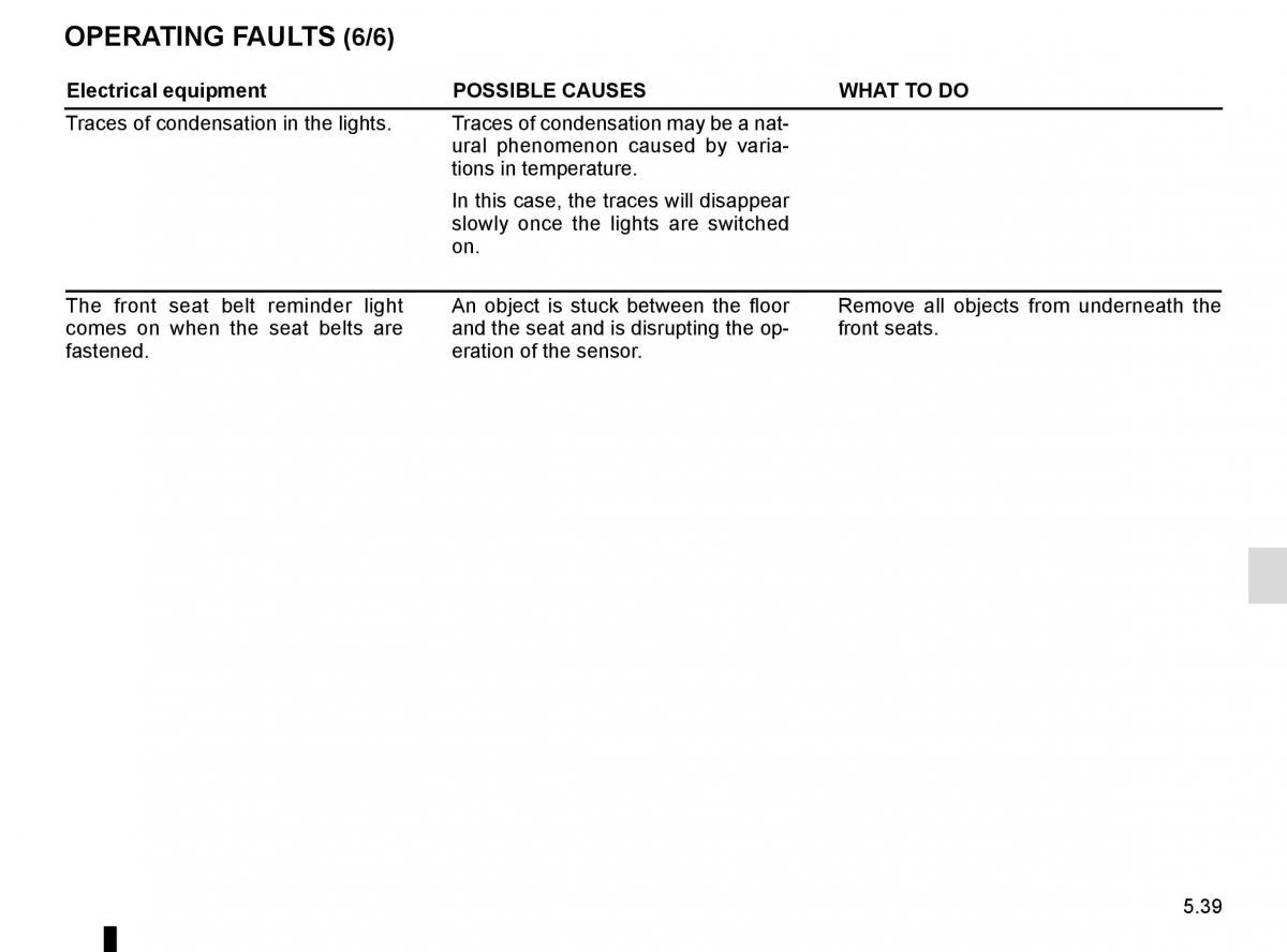 Renault Scenic III 3 owners manual / page 239