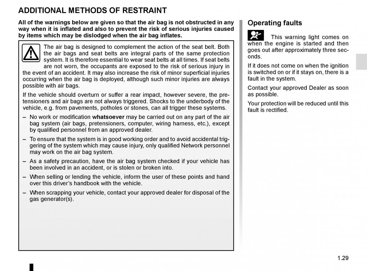 Renault Scenic III 3 owners manual / page 35