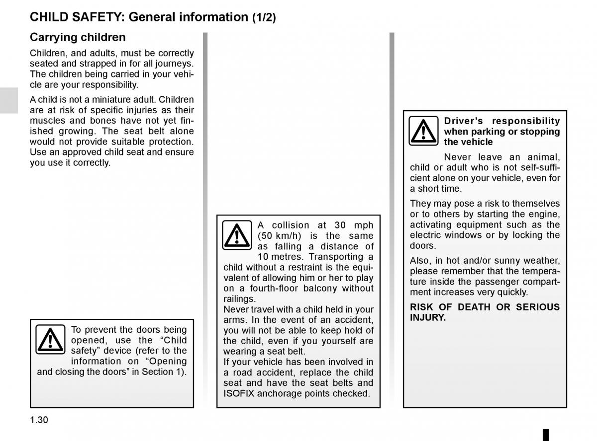 Renault Scenic III 3 owners manual / page 36