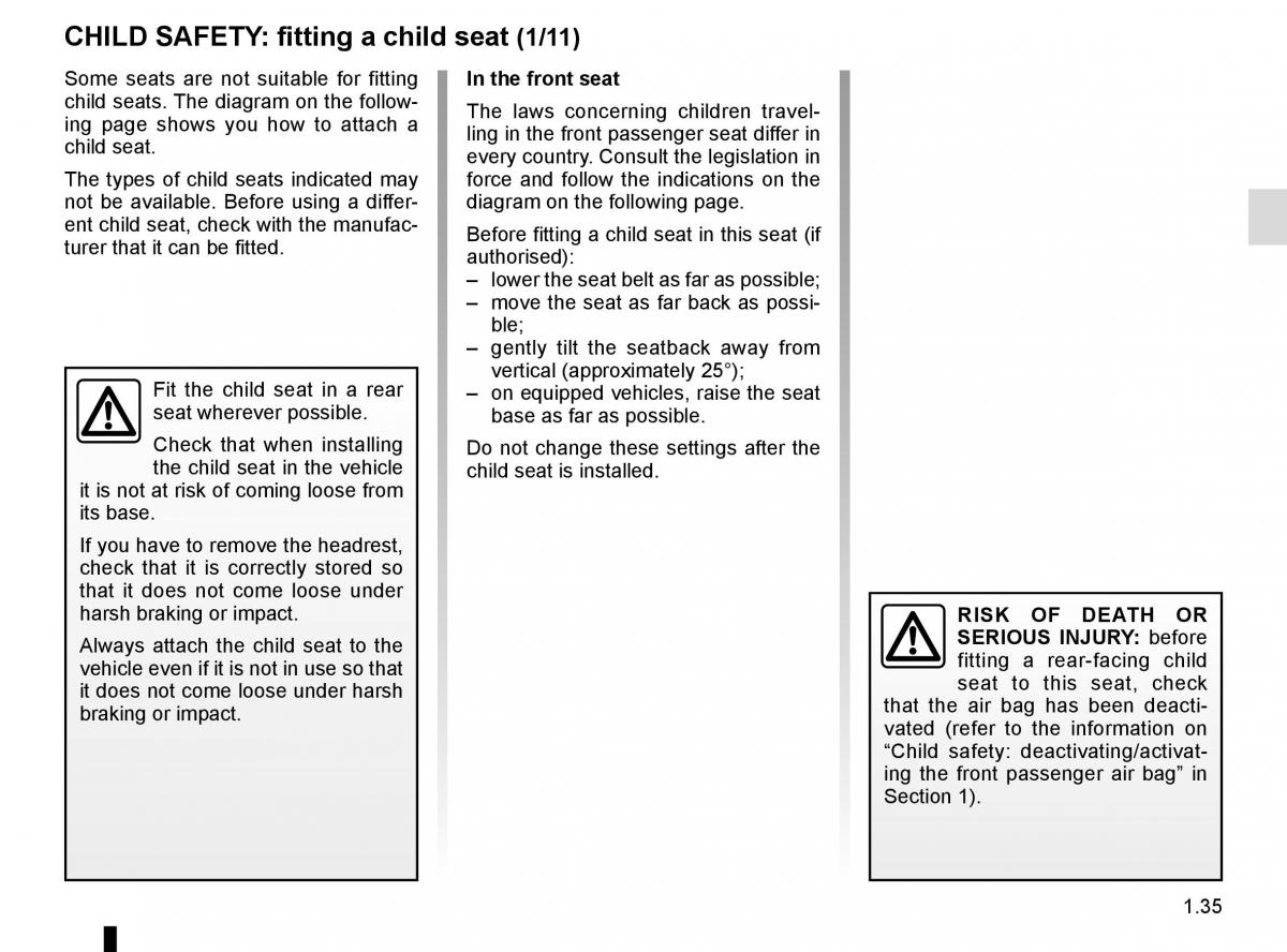 Renault Scenic III 3 owners manual / page 41