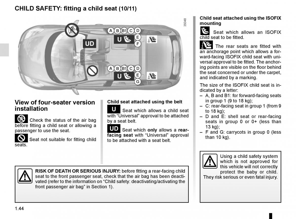 Renault Scenic III 3 owners manual / page 50