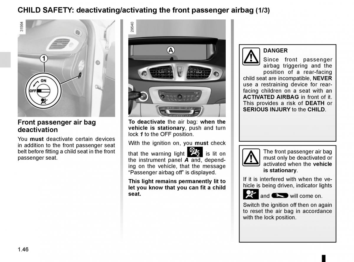 Renault Scenic III 3 owners manual / page 52