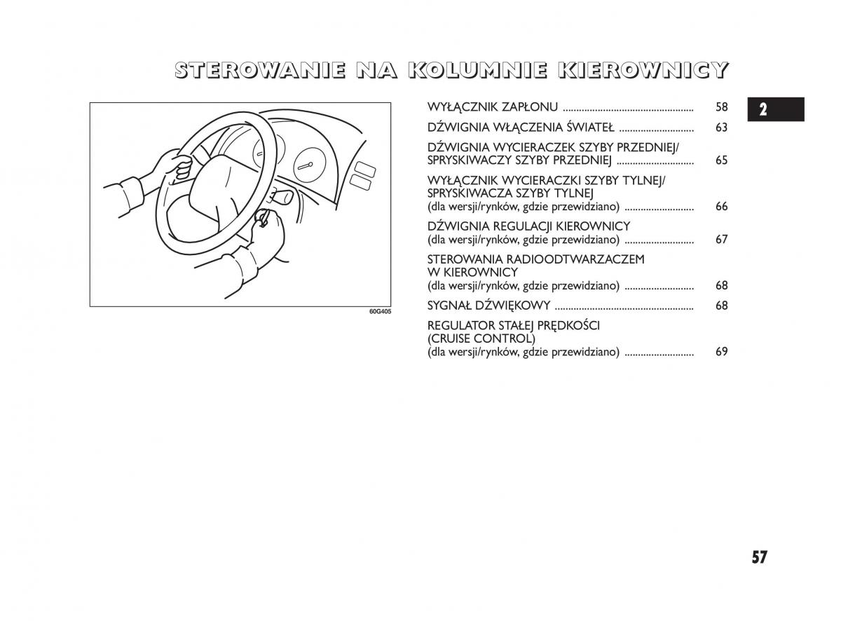 Fiat Sedici instrukcja obslugi / page 61