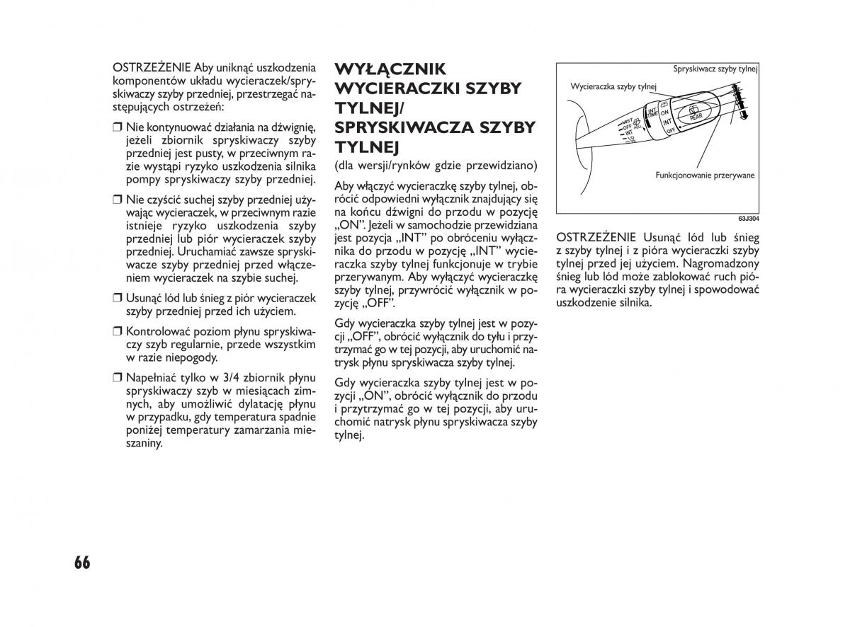 Fiat Sedici instrukcja obslugi / page 70