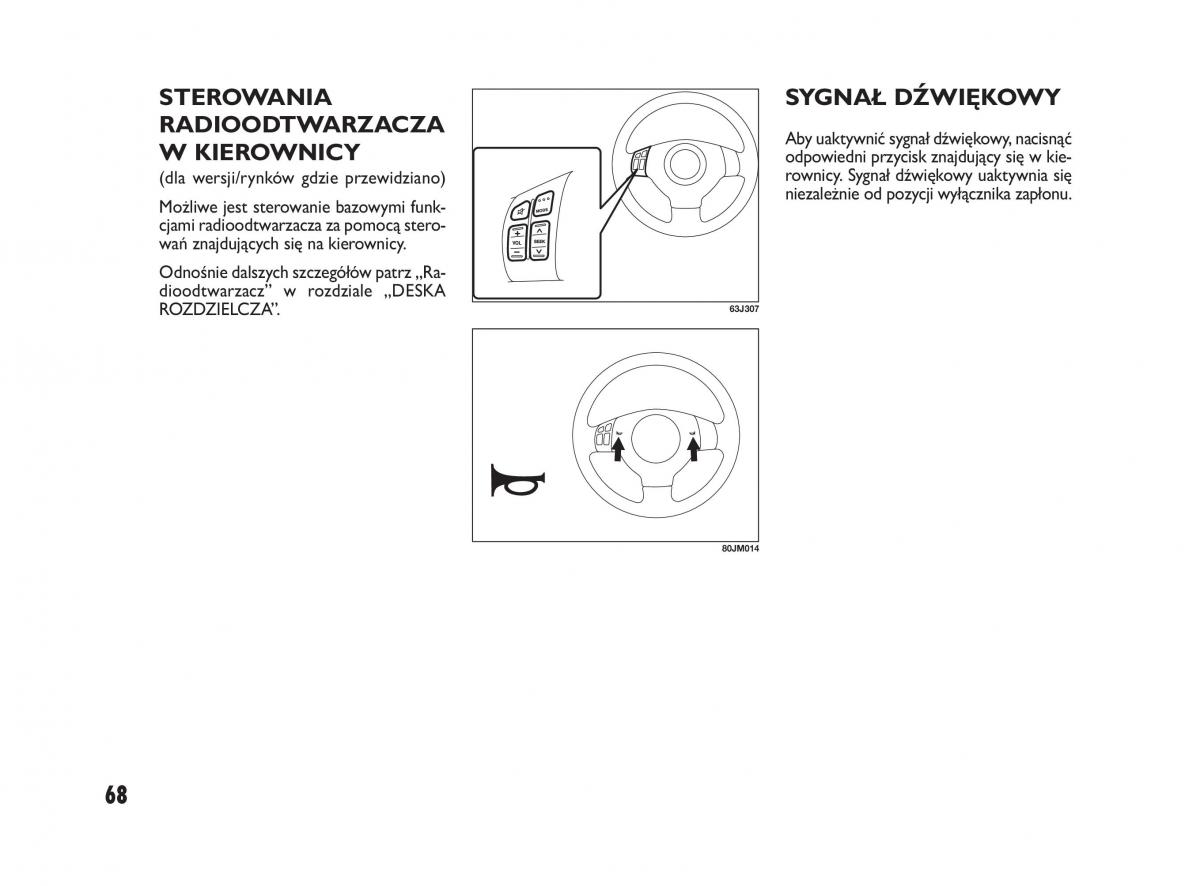 Fiat Sedici instrukcja obslugi / page 72