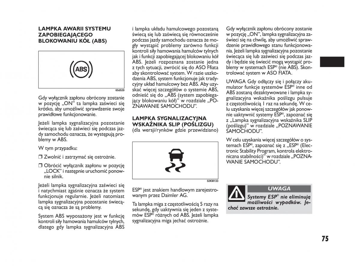 Fiat Sedici instrukcja obslugi / page 79