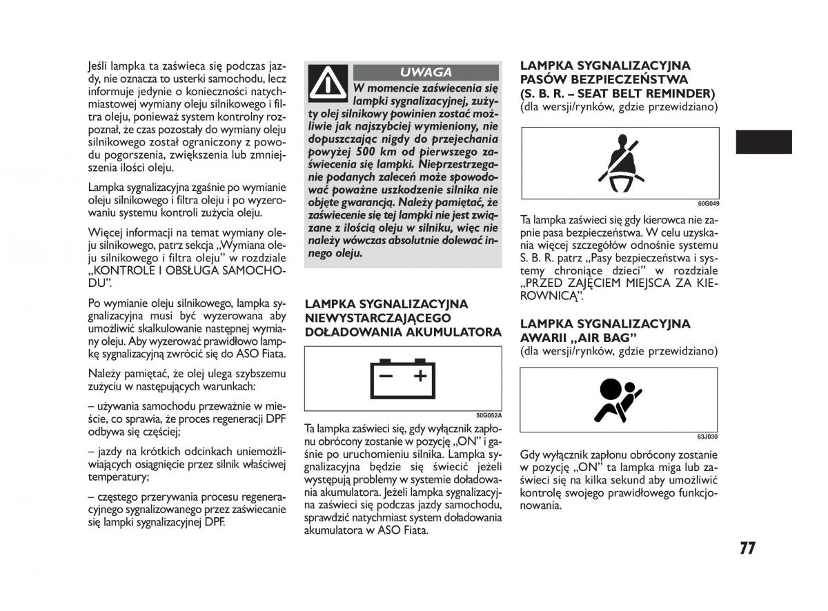 Fiat Sedici instrukcja obslugi / page 81