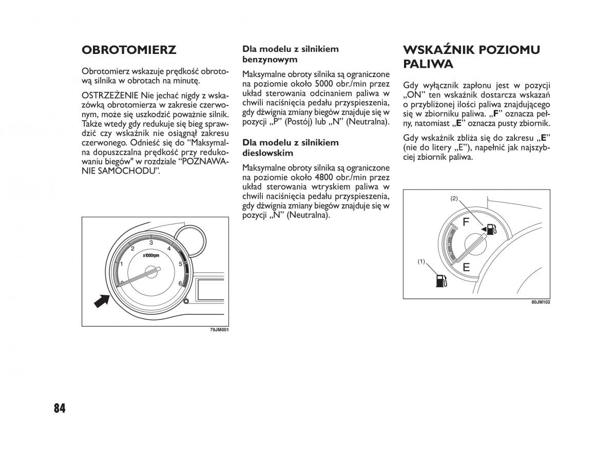 Fiat Sedici instrukcja obslugi / page 88