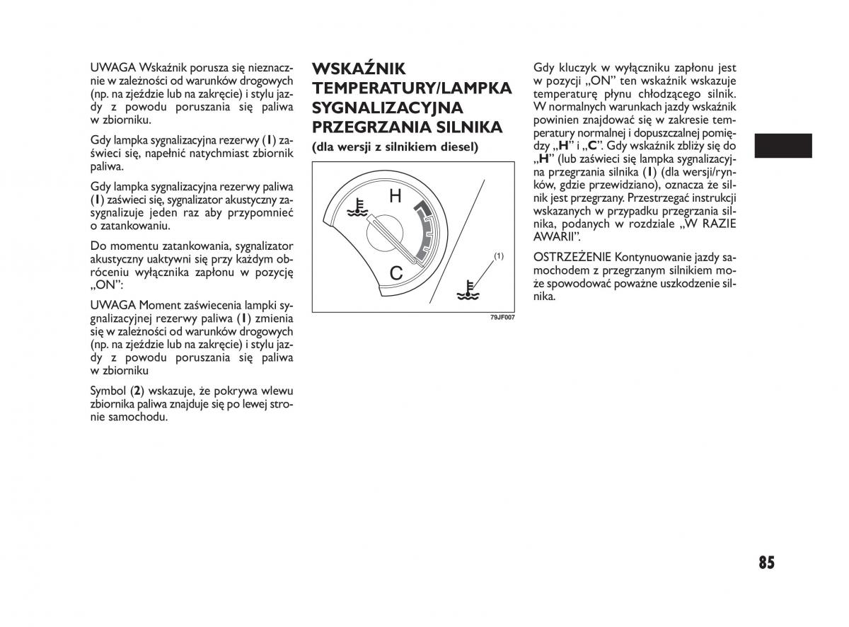 Fiat Sedici instrukcja obslugi / page 89