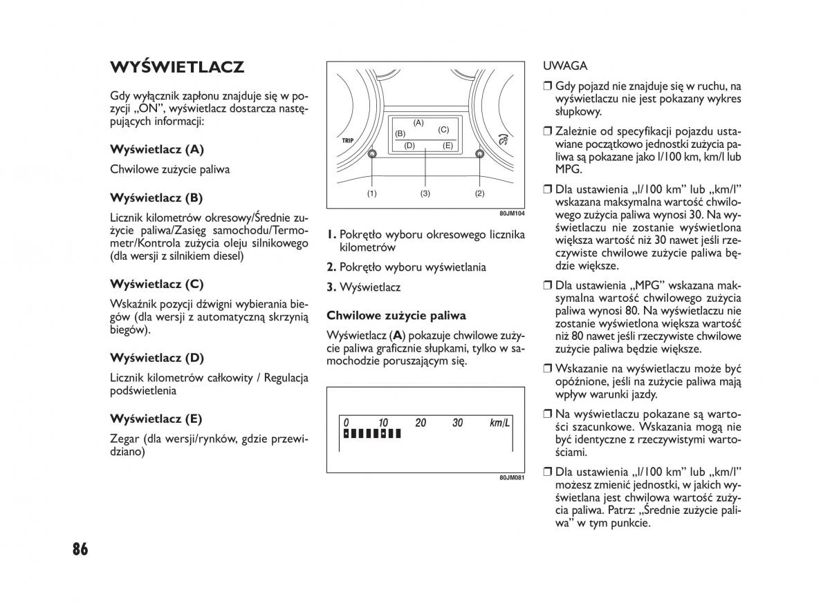 Fiat Sedici instrukcja obslugi / page 90