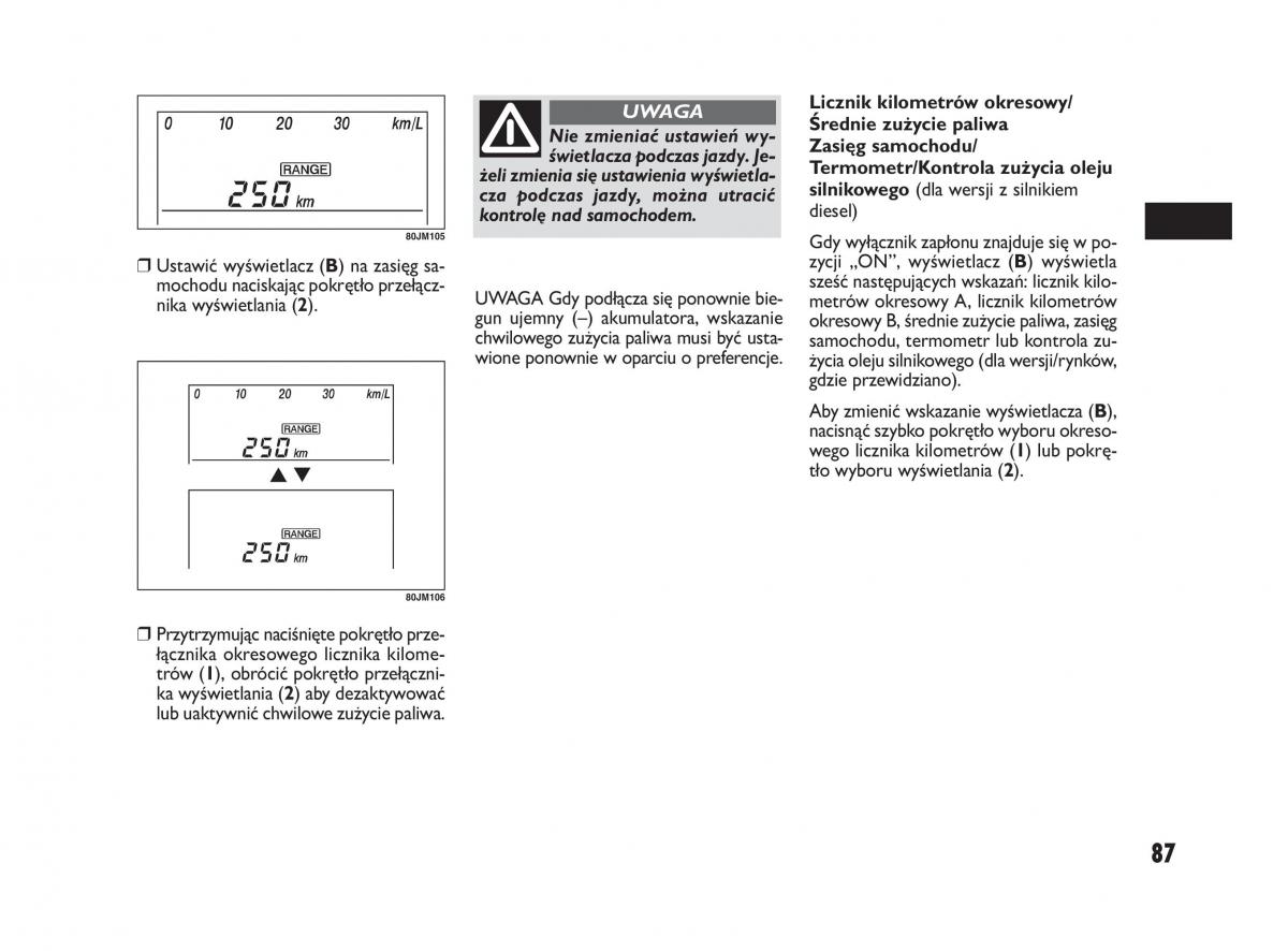 Fiat Sedici instrukcja obslugi / page 91